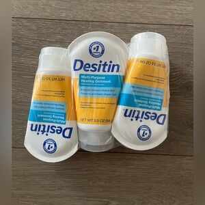 NWT Desitin 3 Pack of Sealed Bundle of 3.5 Oz Healing Ointment